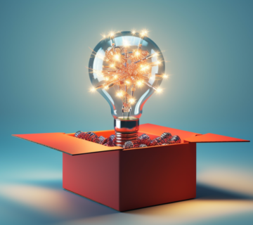 mquinteroai_an_idea_bulb_with_box_and_gift_in_the_style_of_psyc